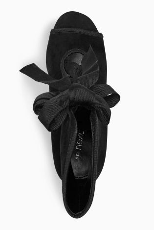 Black Suede Lace Up Shoe Boots